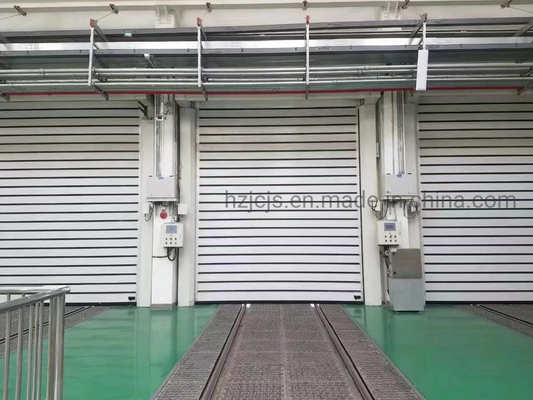 الحجم الأقصى W8000mm*H8000mm سبيكة الألومنيوم باب إغلاق عالية السرعة للمستودع الأمني