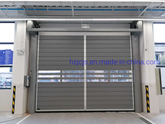 باب المرآب الآلي الحلزوني الآلي W8000mm*H8000mm 0.8-1.5mm -35 إلى 65 درجة مئوية